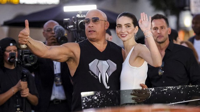 Vin Diesel and Meadow Walker attend the 25th Anniversary Celebration Screening of