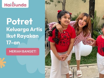 5 Potret Keluarga Artis Rayakan 17-an, Meriah Banget!