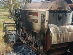 Alsintan di Sawah Desa Binuang Bone Diduga Dibakar OTK