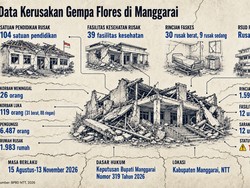 104 Sekolah-Kampus dan 39 Faskes di Manggarai Rusak Akibat Gempa Flores