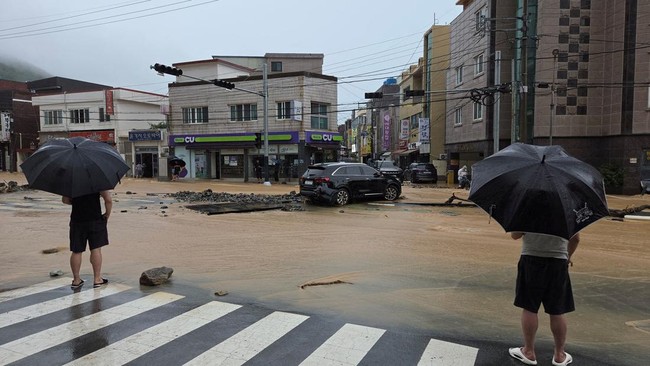 Hujan Lebat dan Tanah longsor Melanda Korea Selatan