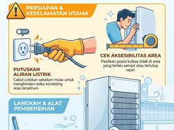 Infografis: 3 Trik Bersihkan Belakang Kulkas Tanpa Repot Digeser