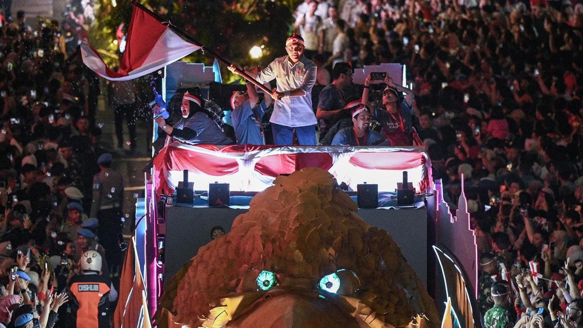 Pawai Karnaval Bersatu Nusantara Rayakan HUT ke-81 Kemerdekaan RI