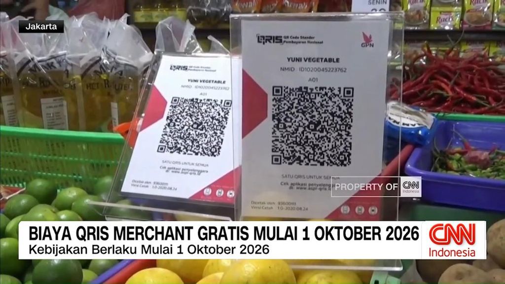 VIDEO: Biaya QRIS Merchant Gratis Mulai 1 Oktober 2026
