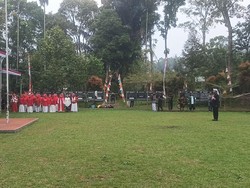 Keturunan Raja se-Jabar Gelar Upacara HUT RI di Batu Mapar Tasikmalaya