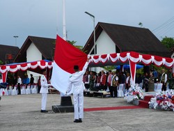 Gelar Upacara HUT RI, PLBN Badau Perkuat Persatuan di Perbatasan