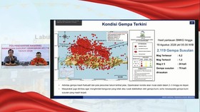Direktur Operasi Basarnas Laksamana Pertama TNI Bramantyo melaporkan jumlah korban imbas gempa bumi di Nusa Tenggara Timur (NTT) kini berjumlah 70 korban meninggal dunia dan 132 korban luka-luka pada konferensi pers, Selasa (18/8).