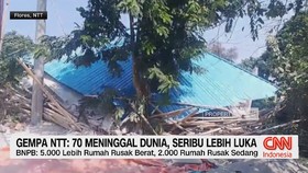 Gempa NTT: 70 Meninggal Dunia, Seribu Lebih Luka