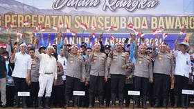 Polri Tanam Serentak Bawang Putih di 14 Daerah di Jabar