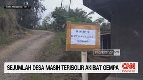 Sejumlah Desa Masih Terisolasi Akibat Gempa