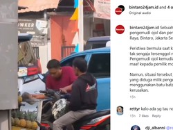 Viral Sopir Alphard Ngamuk usai Spion Keserempet, Hantam Motor Pakai Batu