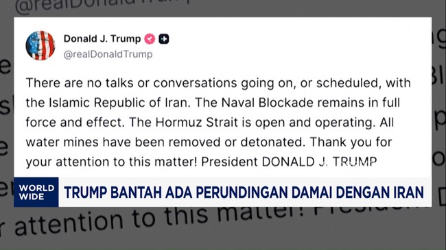 Video: Trump Bantah Ada Perundingan dengan Iran