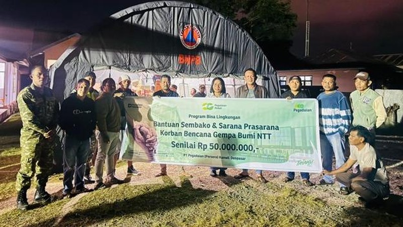Pegadaian Gerak Cepat Salurkan Bantuan Darurat untuk Korban Gempa NTT