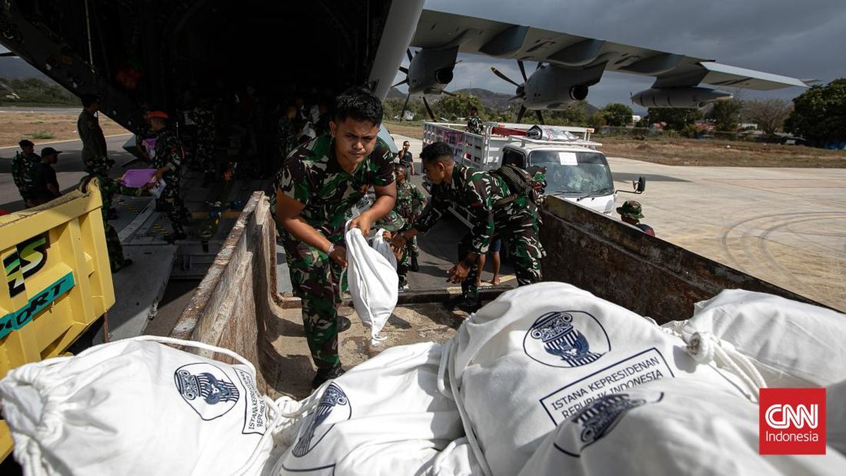 Pesawat Militer TNI AU Kirim Bantuan untuk Korban Terdampak Gempa NTT