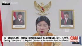 BI Putuskan Tahan Suku Bunga Acuan di Level 5,75%