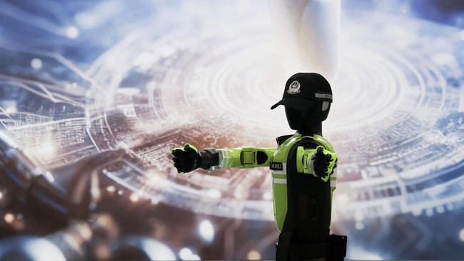 China Terjunkan Polisi Robot untuk Mengatur Lalu Lintas