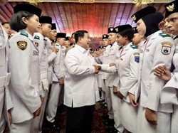 Prabowo Puji Paskibraka Upacara HUT Ke-81 RI: Kalian Jalankan Tugas Kehormatan