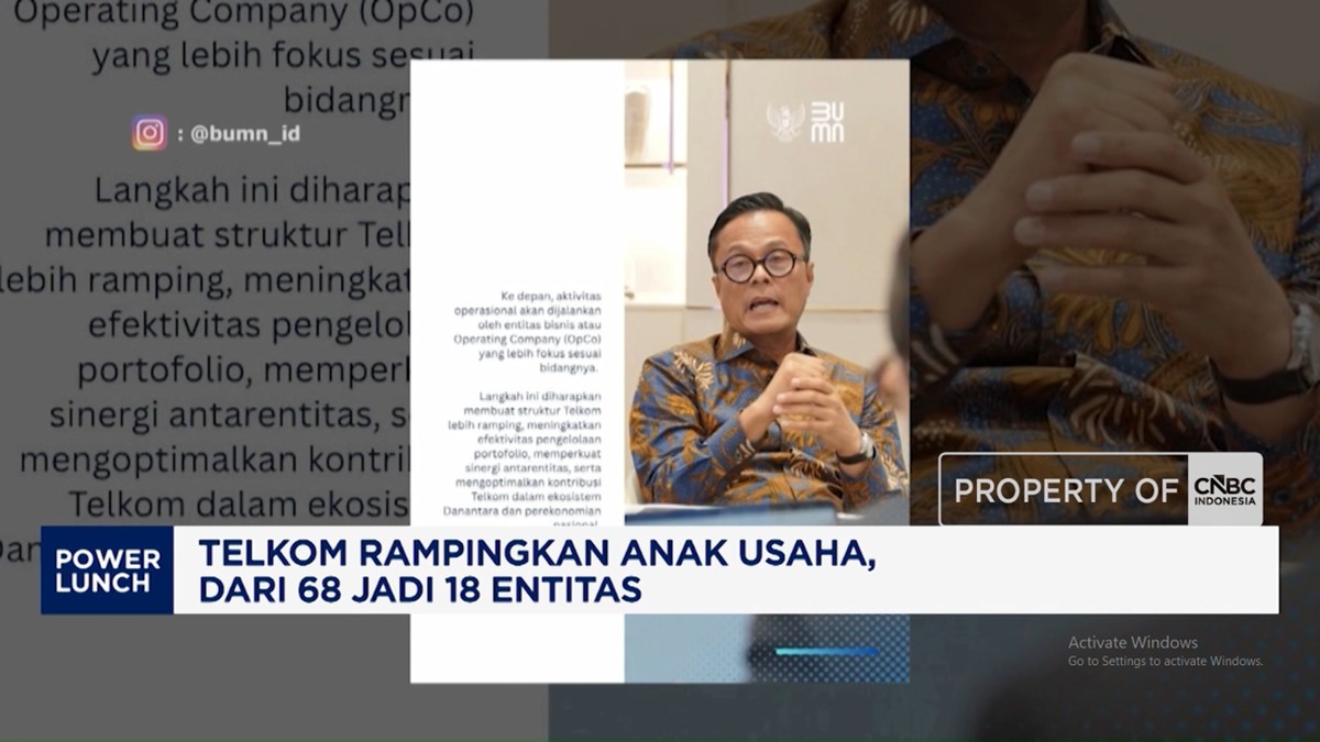 Video: Telkom Rampingkan Anak Usaha, Dari 68 Jadi 18 Entitas