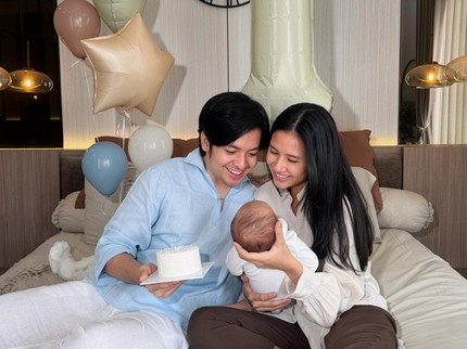 Baby Segara Genap 1 Bulan, Shenina Cinnamon & Angga Yunanda Bikin Perayaan Manis