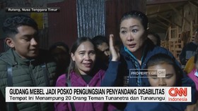 Gudang Mebel Jadi Posko Pengungsian Penyandang Disabilitas