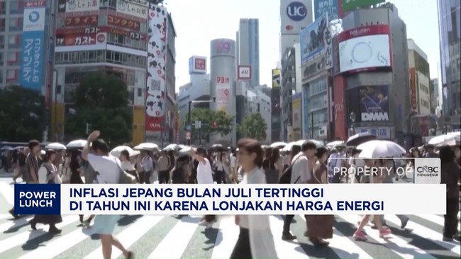Inflasi Jepang Juli Tertinggi di 2026 Karena Lonjakan Harga Energi