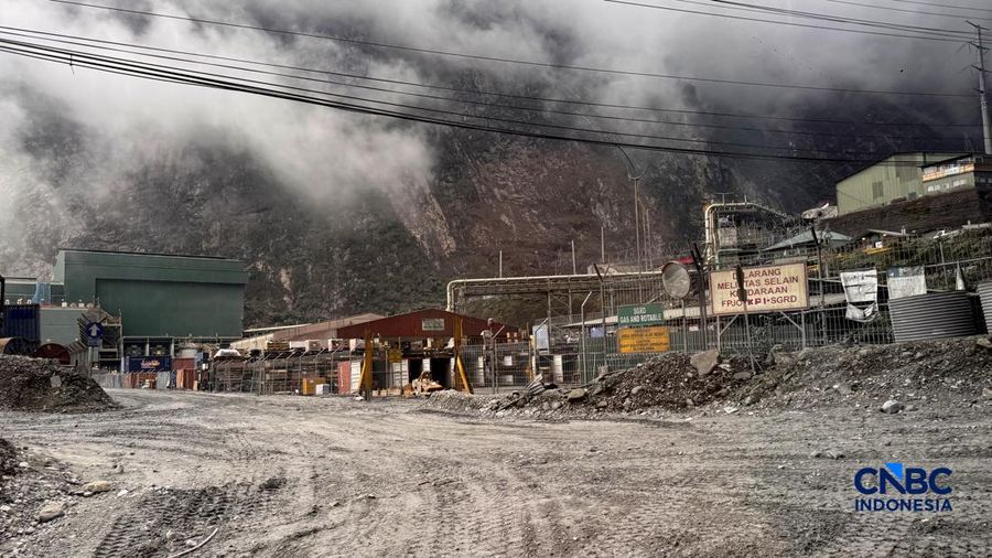 PT Freeport Indonesia (PTFI) mempunyai area pertambangan tembaga terbesar di dunia.