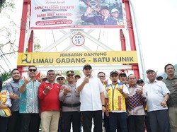 Andre Rosiade: Era Prabowo, Jembatan Gantung Limau Gadang Dibangun Kembali