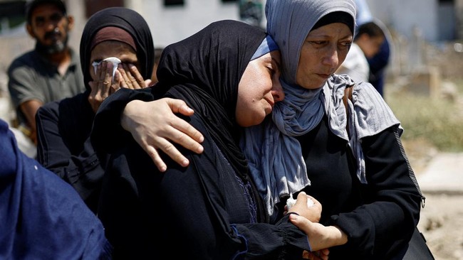 Warga Gaza Gelar Upacara Pemakaman 50 Jenazah Korban Kebiadaban Israel
