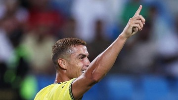 Update Eksklusif Olahraga CNN : Ronaldo Bobol Gawang Lawan, Pecahkan Rekor Cetak Gol 25 Musim Beruntun