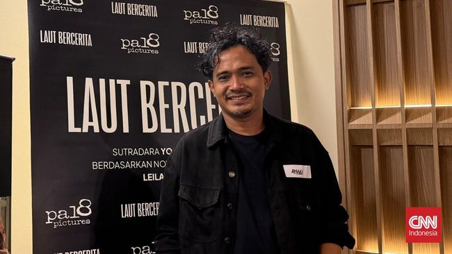 Sutradara Laut Bercerita Yosep Anggi Noen  di media Luncheon,  Adityawarman, Jakarta Selatan, Jumat (21/8/2026) .