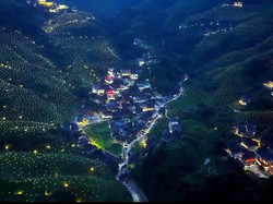 Video: 10 Ribu Lampu Bikin Sawah di China Jadi Secantik Ini