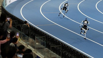 Robot China Bisa Kalahkan Usain Bolt, tapi Colok Kabel Masih Sulit