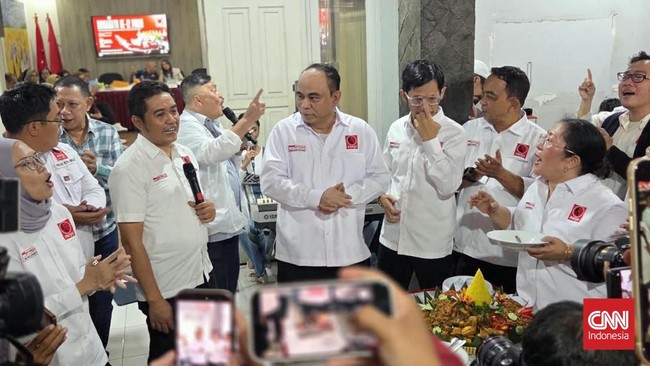 Budi Arie Setiadi saat peringatan HUT ke-12  Projo di kawasan Kalibata, Jakarta Selatan, Minggu (23/8/2026).