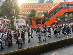 Komunitas Sepatu Roda Semarakkan Peringatan HUT RI di CFD Rasuna Said