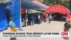 Puskesmas Rusak Parah Pascagempa, Warga Kini Antre Air Bersih