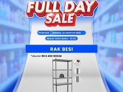Buruan ke Transmart Full Day Sale, Beli Rak Besi Dapat Diskon Segede Ini