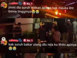 Wanita di Makassar Minta Maaf Usai Provokasi Damkar Saat Padamkan Kebakaran