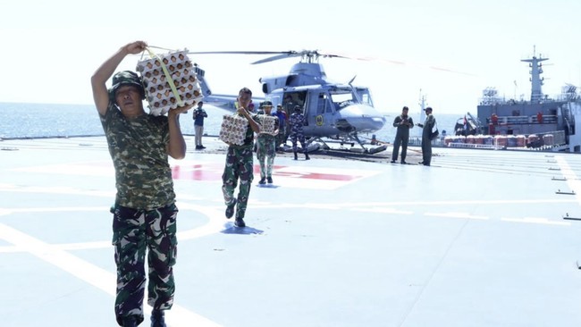 TNI kerahkan 8.012 personel dan 27 alutsista untuk penanganan gempa NTT. Hingga hari kesembilan, total bantuan yang disalurkan mencapai 803,824 ton.