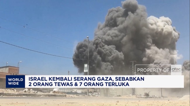 Video: Israel Kembali Serang Gaza, Sebabkan 2 Tewas dan 7 Terluka