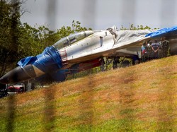 Sukhoi TNI AU Tergelincir di Bandara Hasanuddin Usai Alami Masalah Pengereman