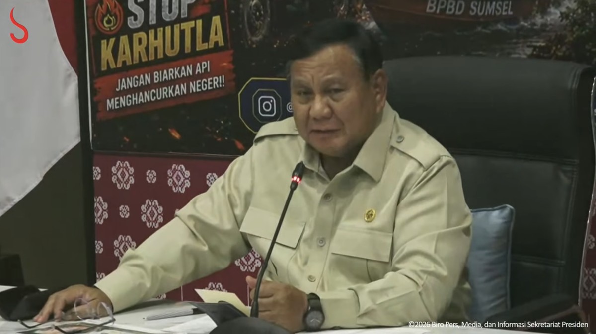 Prabowo Minta Uji Coba Tepung Ubi Buat Padamkan Karhutla