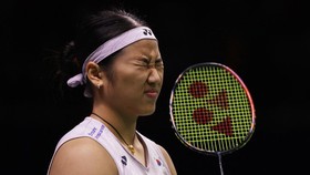 Badminton - BWF World Championships - Indira Gandhi Indoor Stadium, New Delhi, India - August 23, 2026 South Korea's An Se Young celebrates after winning the women's final against Japan's Akane Yamaguchi REUTERS/Bhawika Chhabra