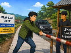 Viral Warga Cianjur Ngamuk Kena Pungli Rp 50 Ribu di Jalan Baru Dicor