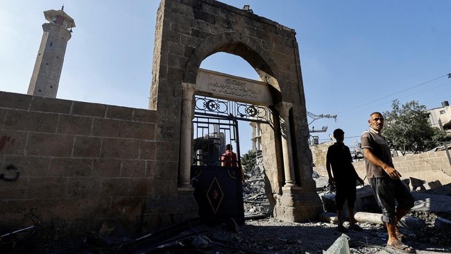 Israel Hancurkan Masjid Bersejarah di Gaza