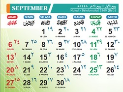 Kalender September 2026 Lengkap: Tanggal Merah dan Hari Besar Nasionalnya