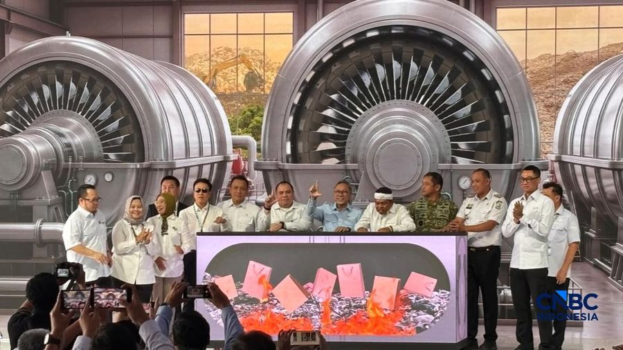 Lahan proyek Pengolahan Sampah menjadi Energi Listrik (PSEL) di Kota Bekasi. Proyek dengan nilai investasi Rp3 Triliun ini bisa mengolah 500.000 ton sampah per tahun, Rabu (26/6/2026). (CNBC Indonesia/Firda Dwi Muliawati)