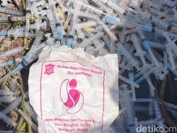 Limbah Jarum Suntik di Tambak Sumur Diduga dari Klinik Surabaya