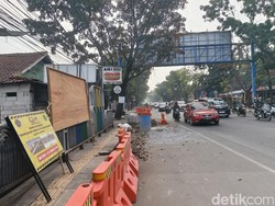 Proyek Halte BRT di Jalan Jakarta Bandung Bikin Warga Rudet