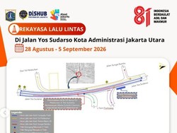 Catat! Ada Rekayasa Lalin di Jl Yos Sudarso Jakut Mulai 28 Agustus
