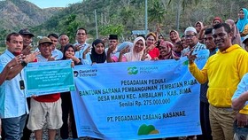 Pegadaian Peduli Bantu Pembangunan Jembatan Raba Sa'u di NTB